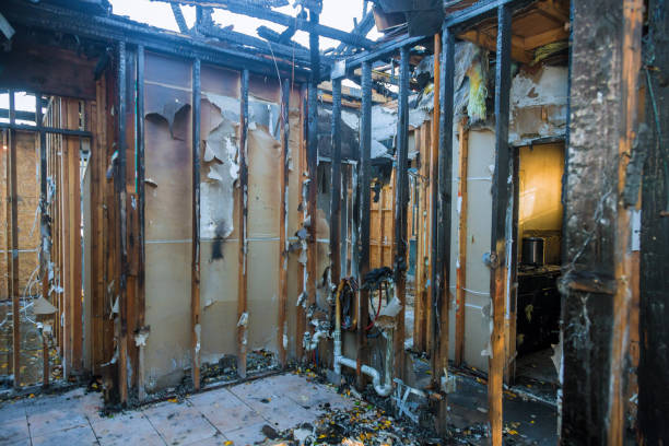 Professional Emergency Fire Cleanup technician working in Crewe, VA